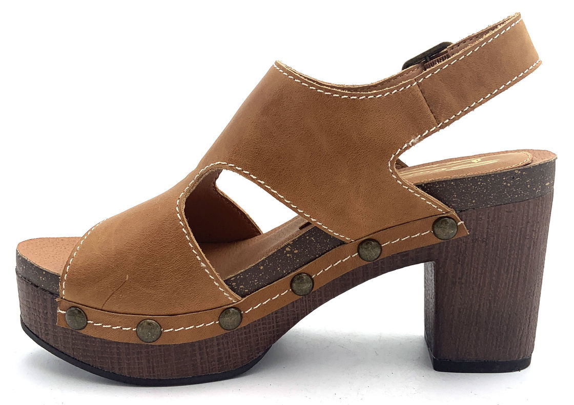 Sandales à talons hauts fonctionnels avec boucle de fermeture à bretelles