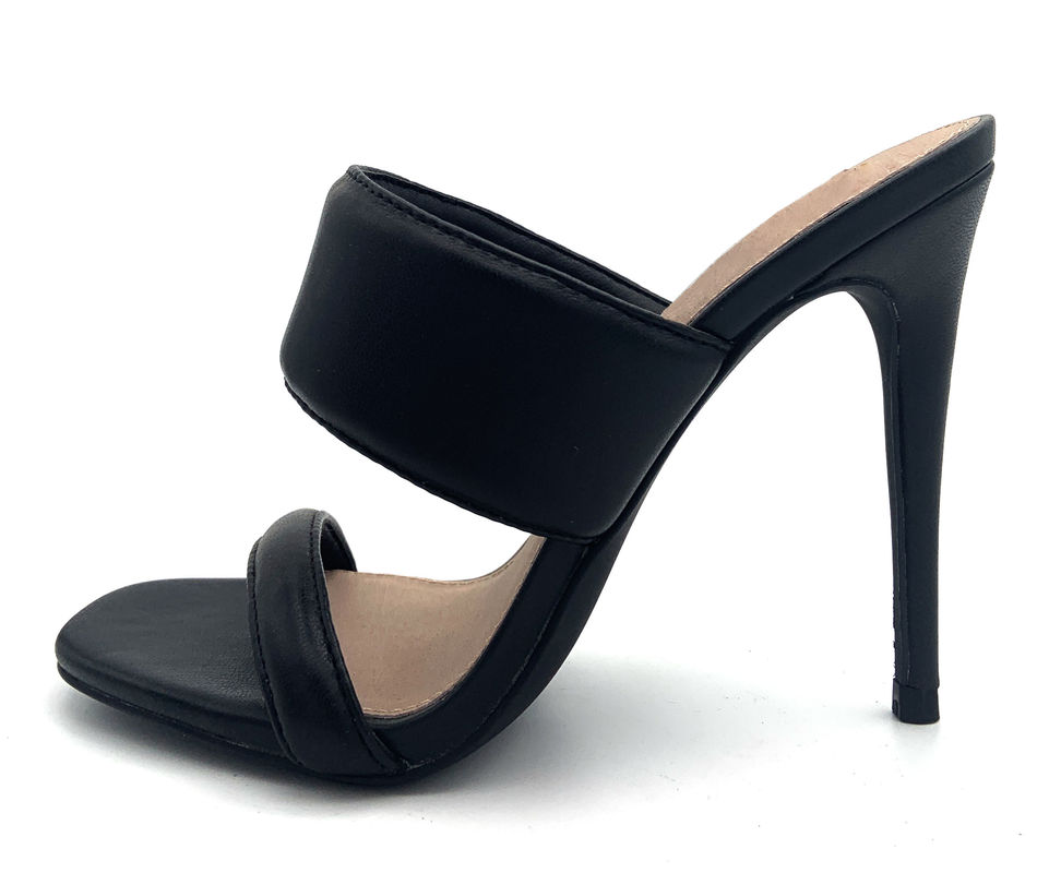 Femmes à talons mulets sans dos avec talons de bloc Stiletto type talons