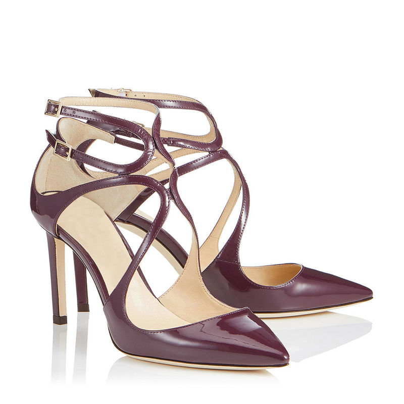 Sandales à talons hauts confortables et légers avec boucle de fermeture à bretelles